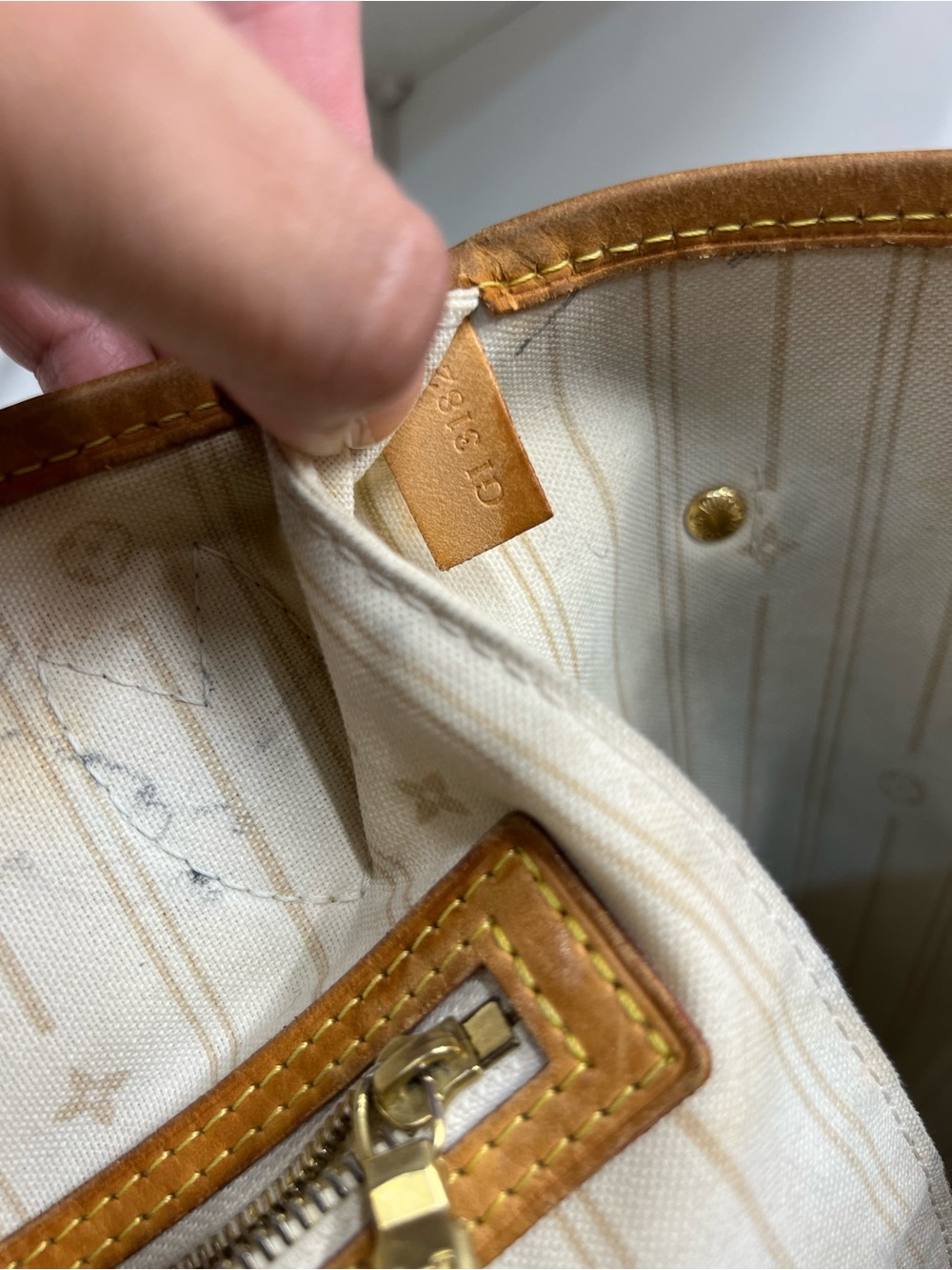 🔥🔥 Louis Vuitton Damier Azure Neverfull bag MM - Picture 11 of 17